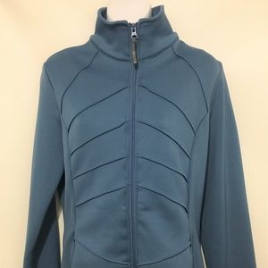 Athleta Womens L Light Blue Warm-Up Jacket
